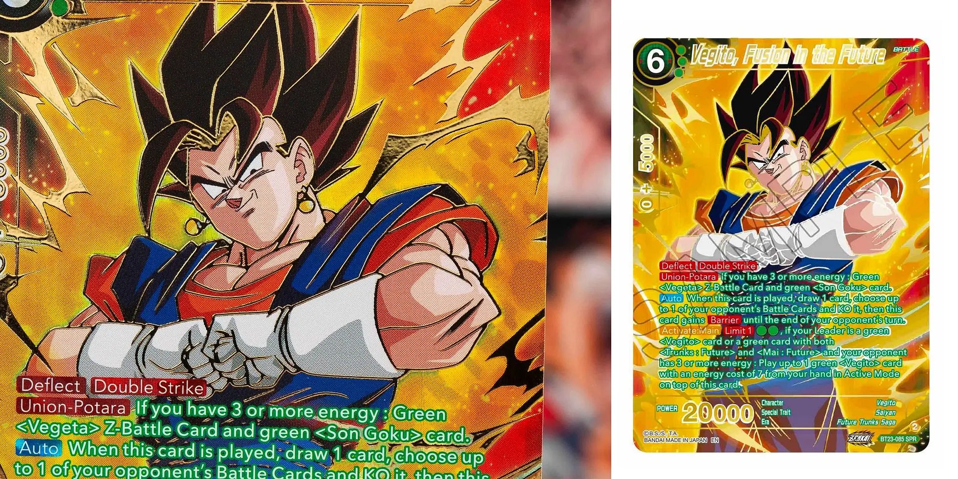 Dragon Ball Super Reveals Perfect Combination Cards Vegito SPR