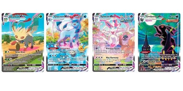 These Are The Alt Eeveelution VMAX In Pokémon TCG Evolving Skies