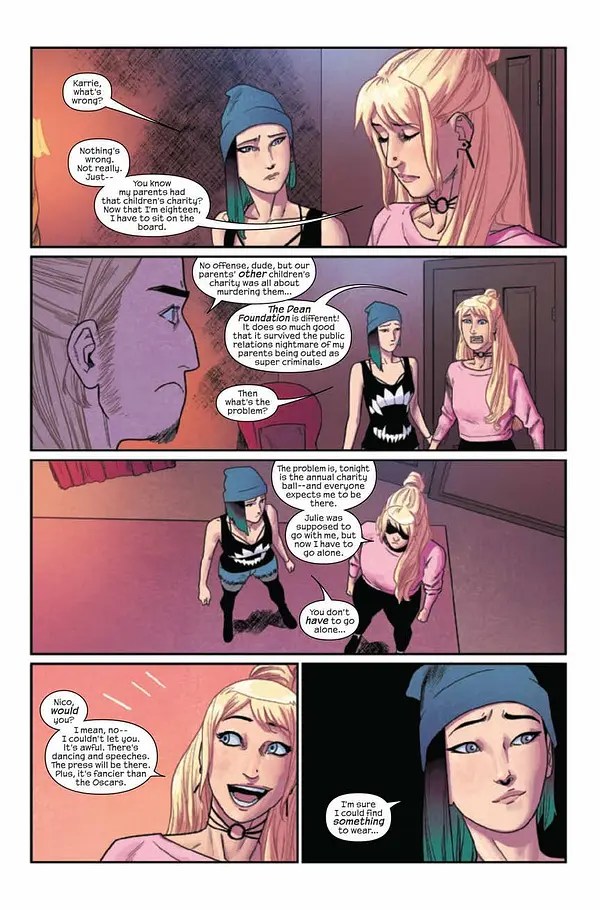 A Second Chance for a Nico and Karolina Romance in Runaways 12?
