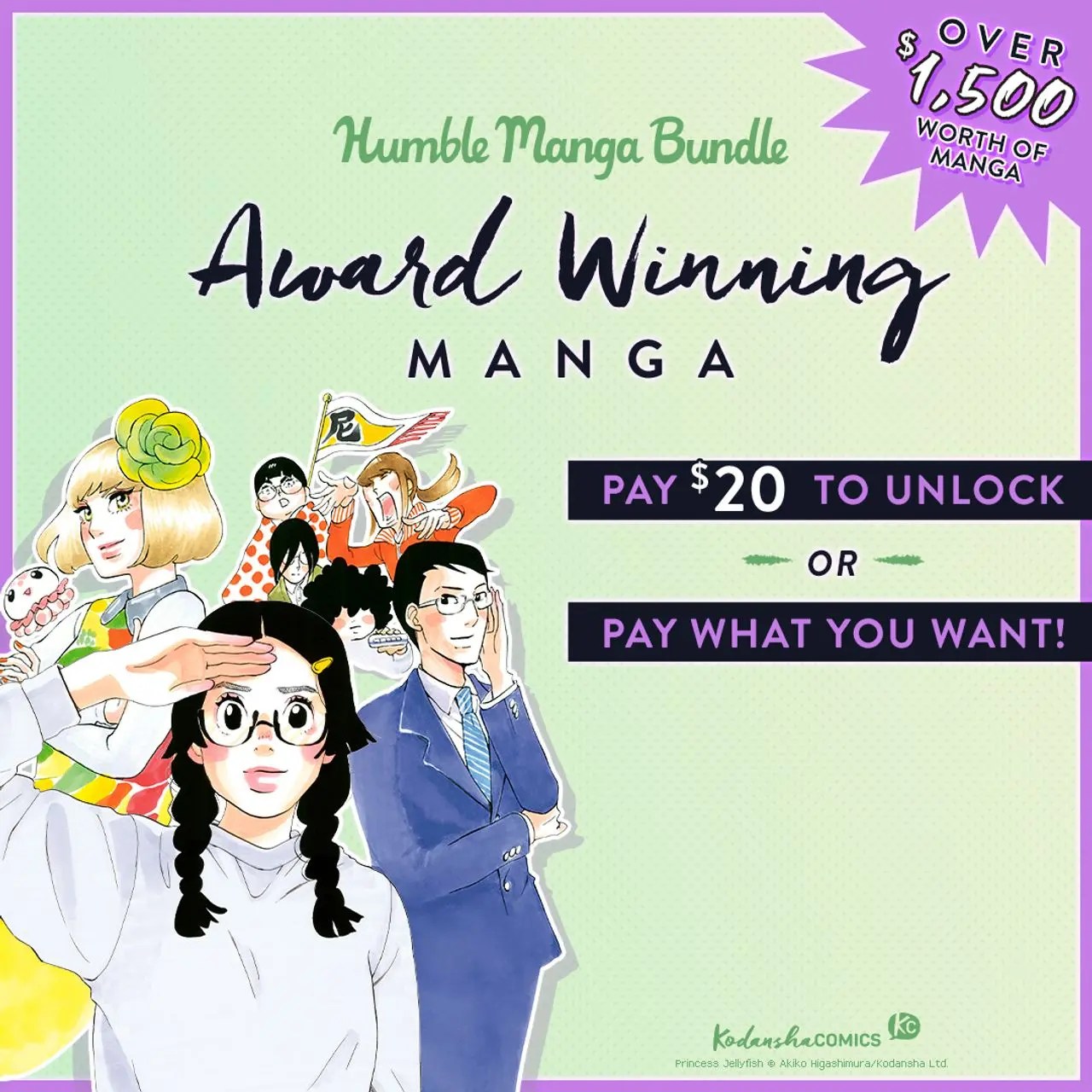 Kodansha Offers Eight AwardWinning, Full Series On Humble Bundle