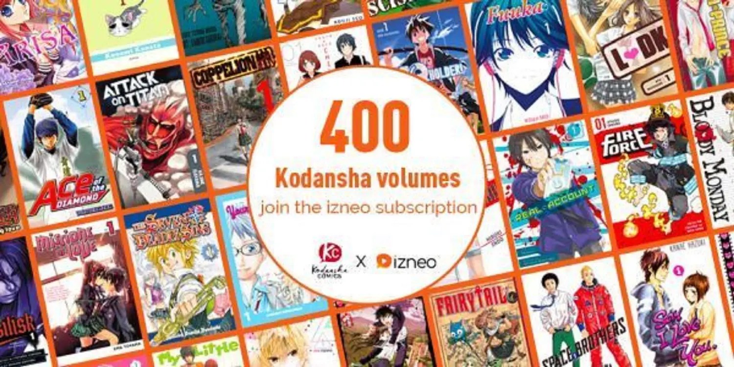 Kodansha Brings Over 400 Manga Titles to Izeno Service