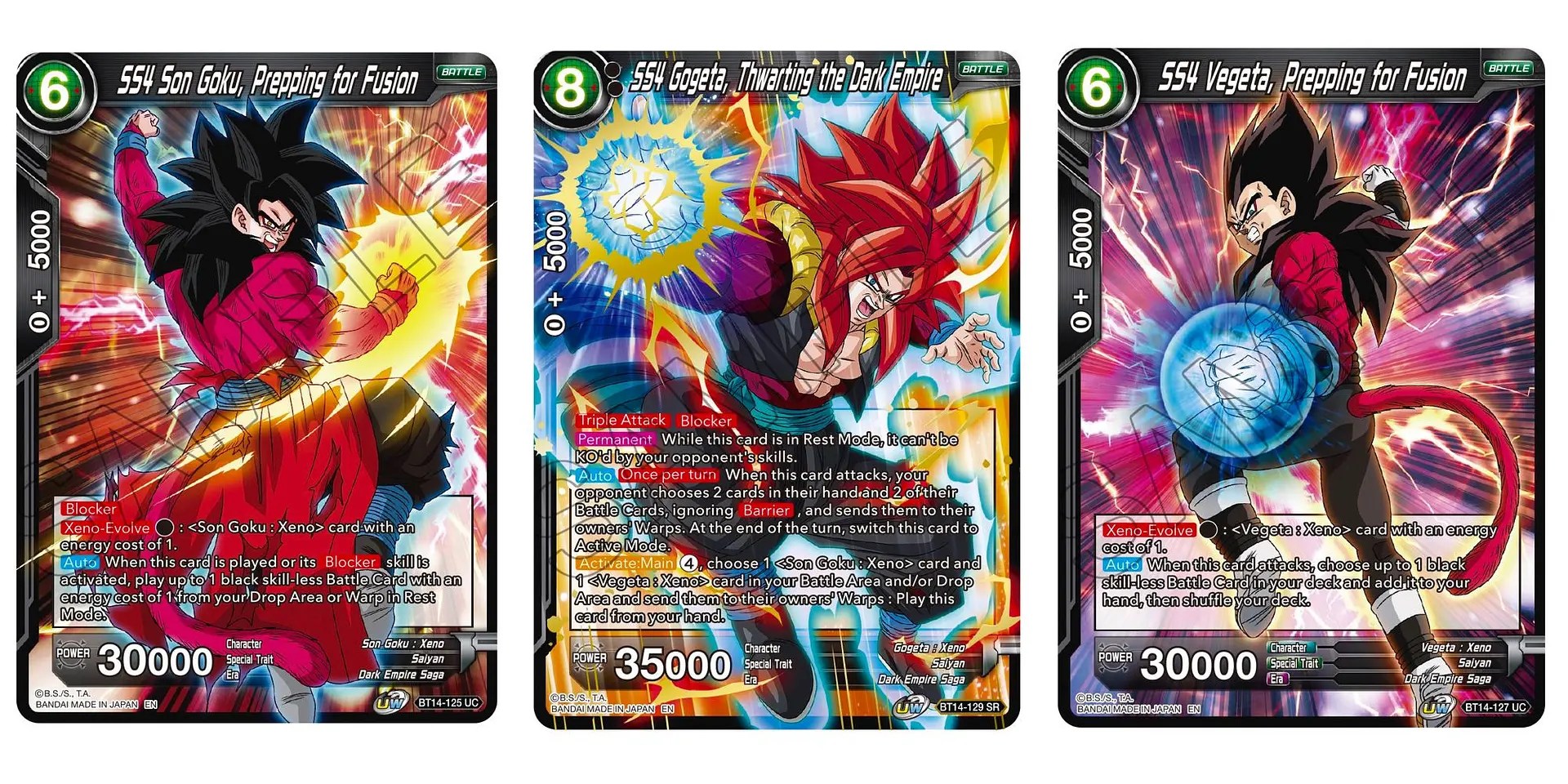 Dragon Ball Super CG Reveals Gogeta Super Rare In Cross Spirits