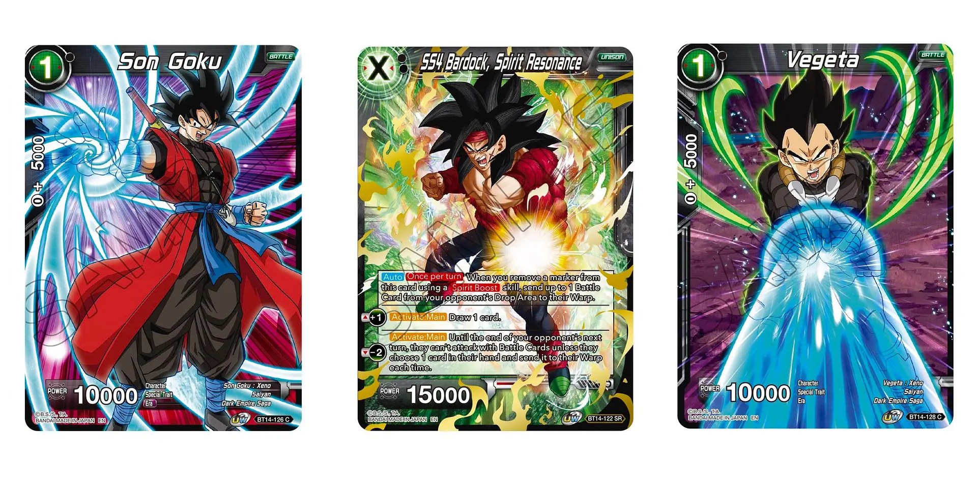 Dragon Ball Super CG Reveals SS4 Bardock Super Rare In Cross Spirits