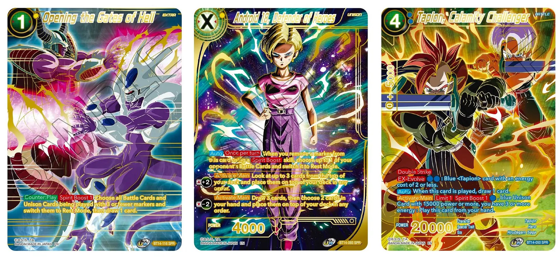 Dragon Ball Super CG Showcases Android 18 SPR In Cross Spirits