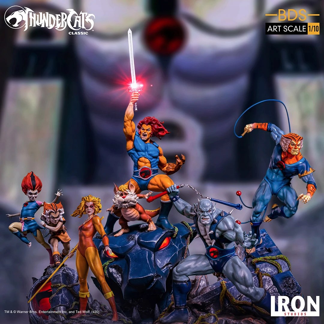 Thundercats WilyKit and WilyKat Get Playful iron Studios Statue