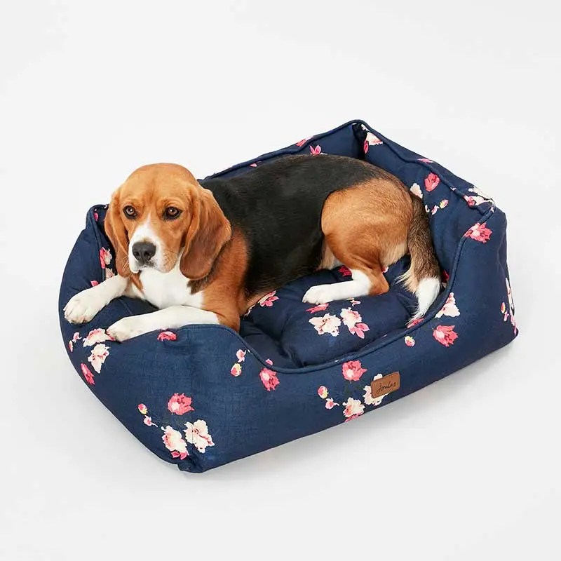 Joules Floral Box Dog Bed For Sale