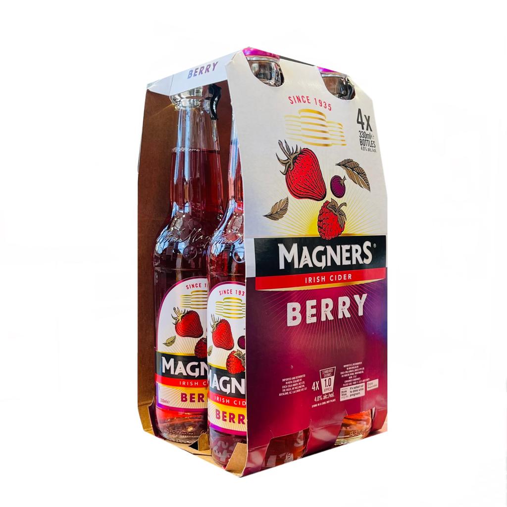Magners Berry Irish Cider 4 Pack Bottles Merchants Liquor Queenstown