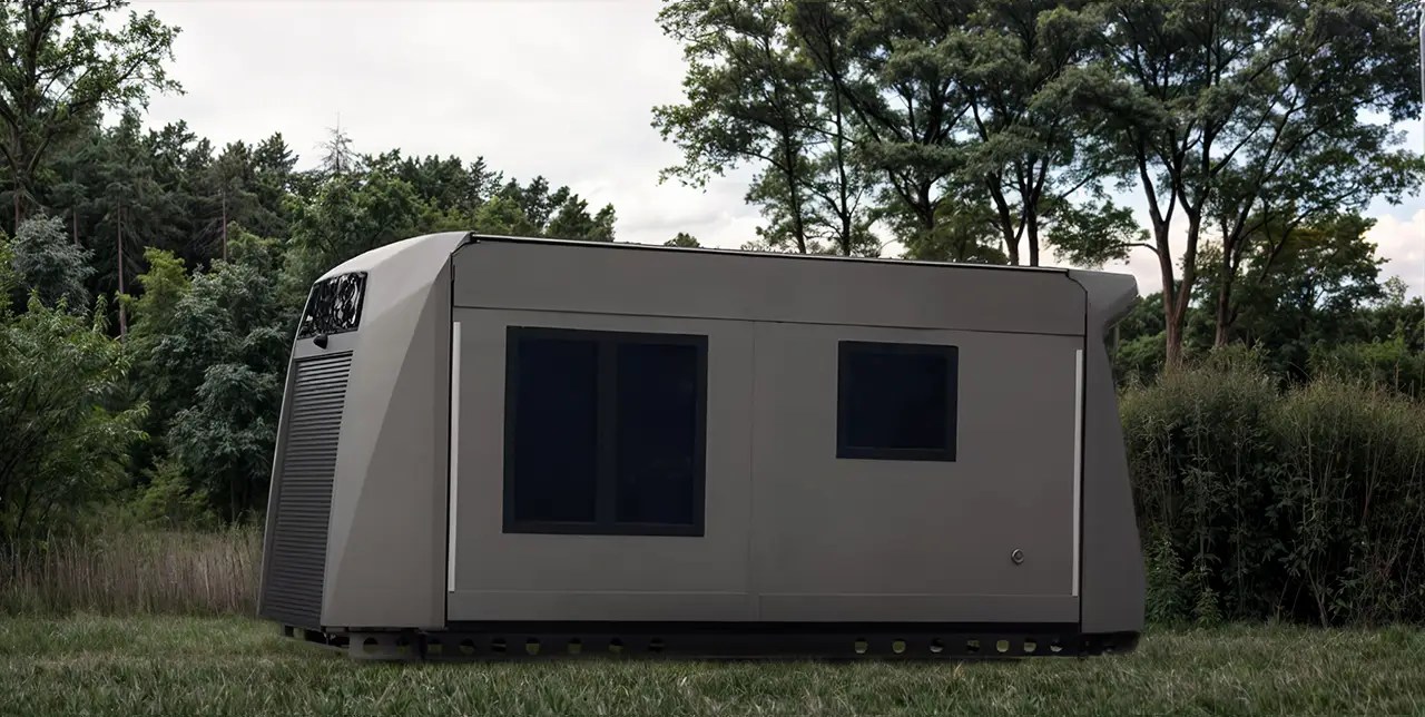 Foldable Mobile Home / Caravan / Tiny House / 26 m2 / 3,5t / KfW55