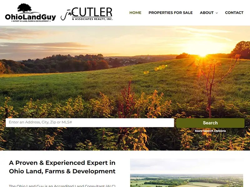 Ohio Land Guy site Design Custom  Design