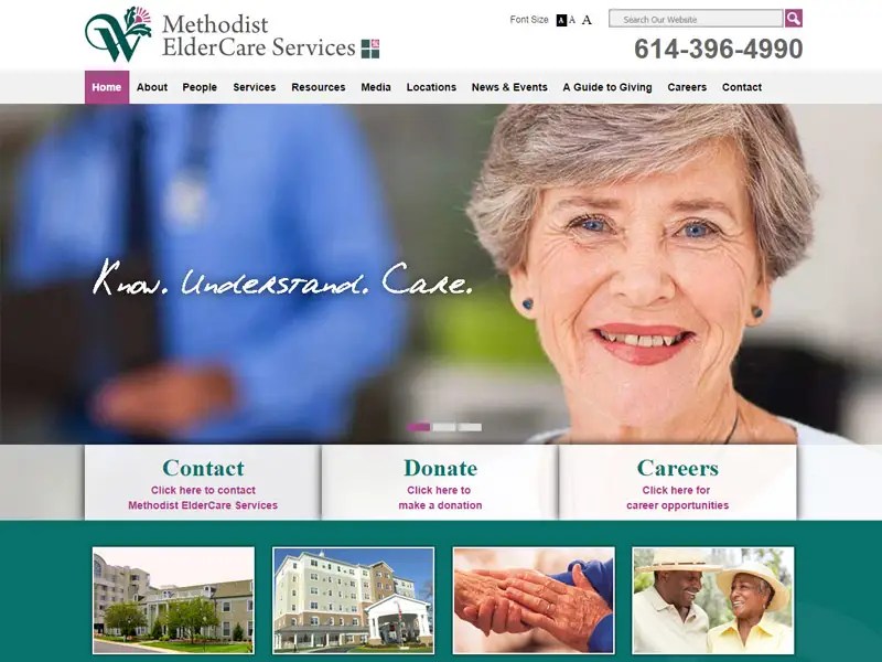 The Wesley Communities Robintek Columbus site Design, Graphic