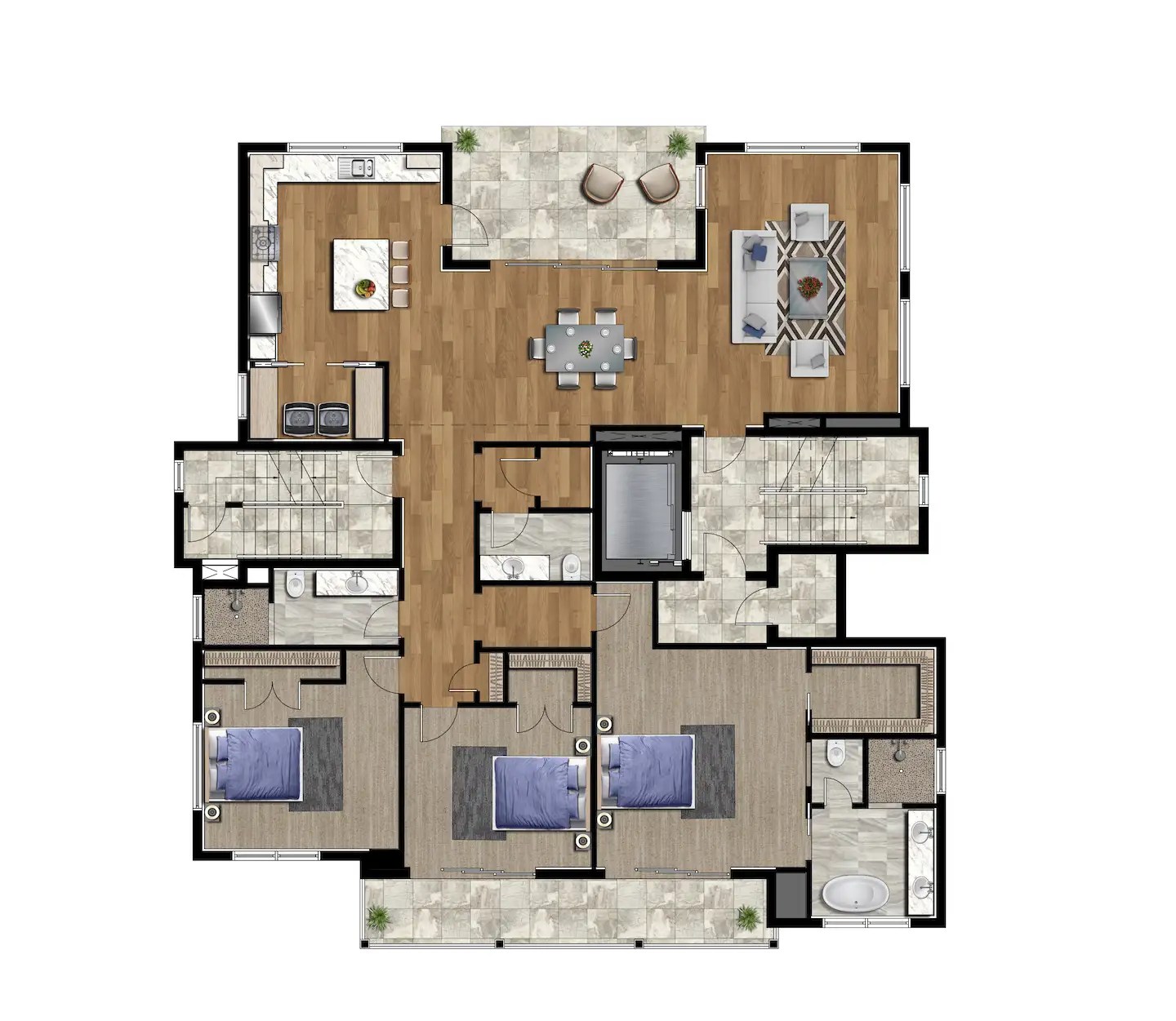 Hyde Park Townhomes » Architura Space Planning & Design