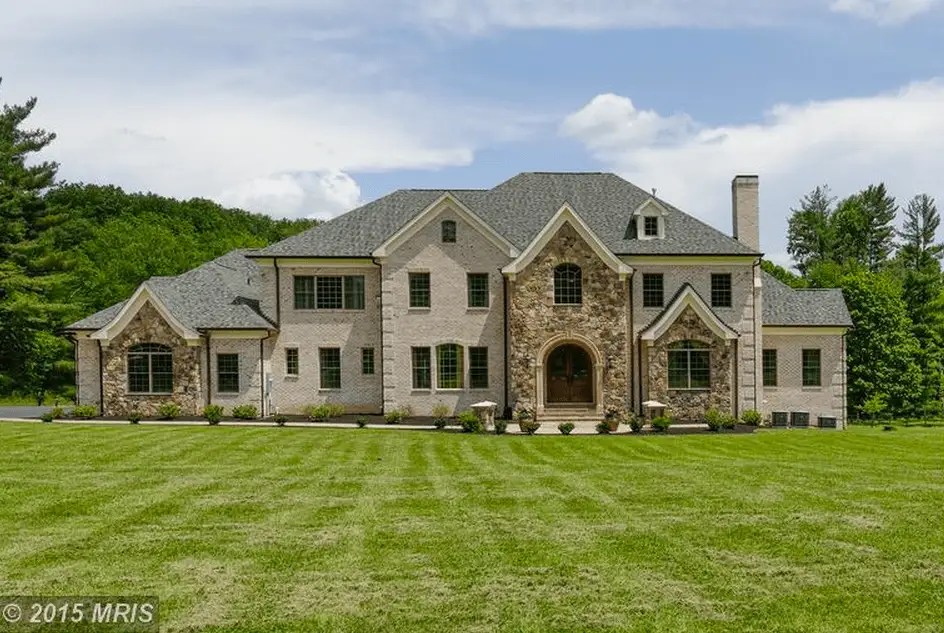10,000 Square Foot Brick & Stone Mansion In Great Falls, VA Homes of