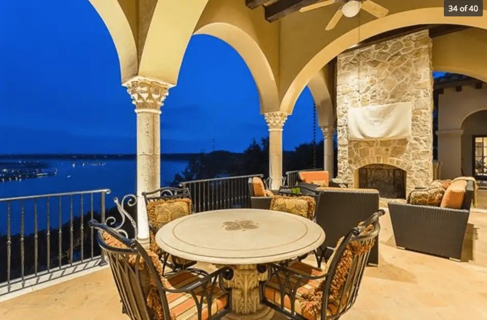 5.9 Million Santa Barbara Style Waterfront Mansion In Jonestown, TX