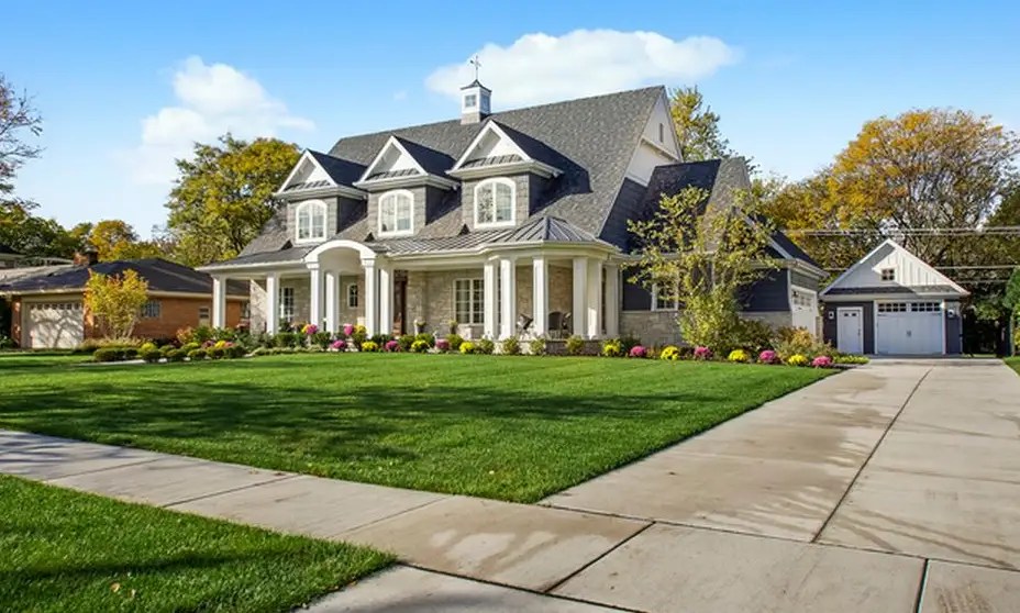Newly Built Stone & Shingle Home In Western Springs, Illinois Homes of the Rich