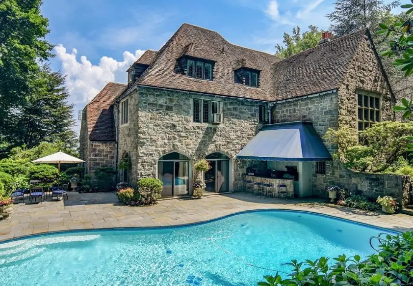 Historic Tudor Style Home In Montclair, New Jersey With 2Story Library