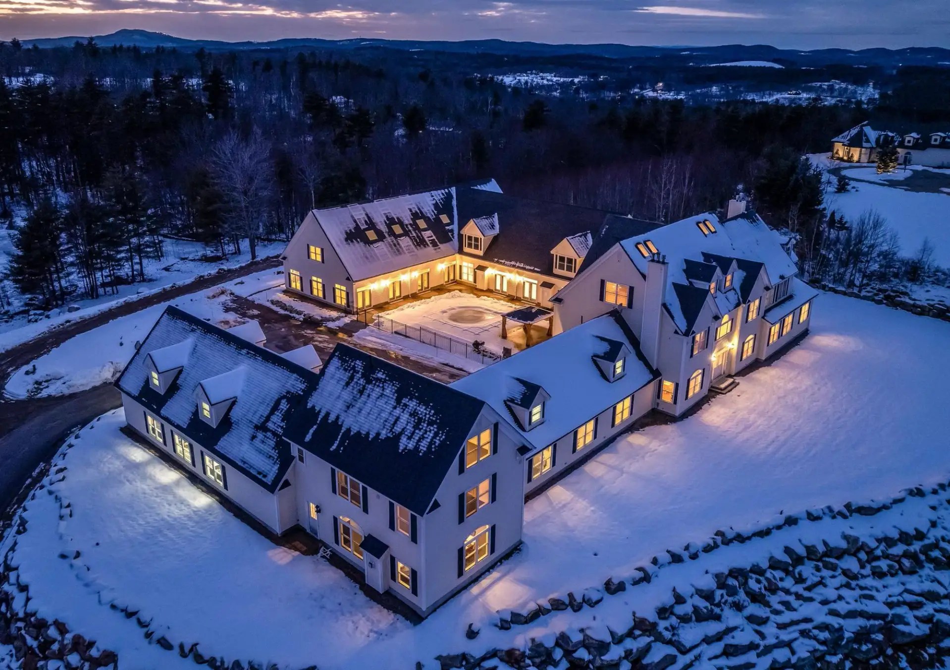 Hilltop New Hampshire Home On 9 Acres With An Indoor Pool