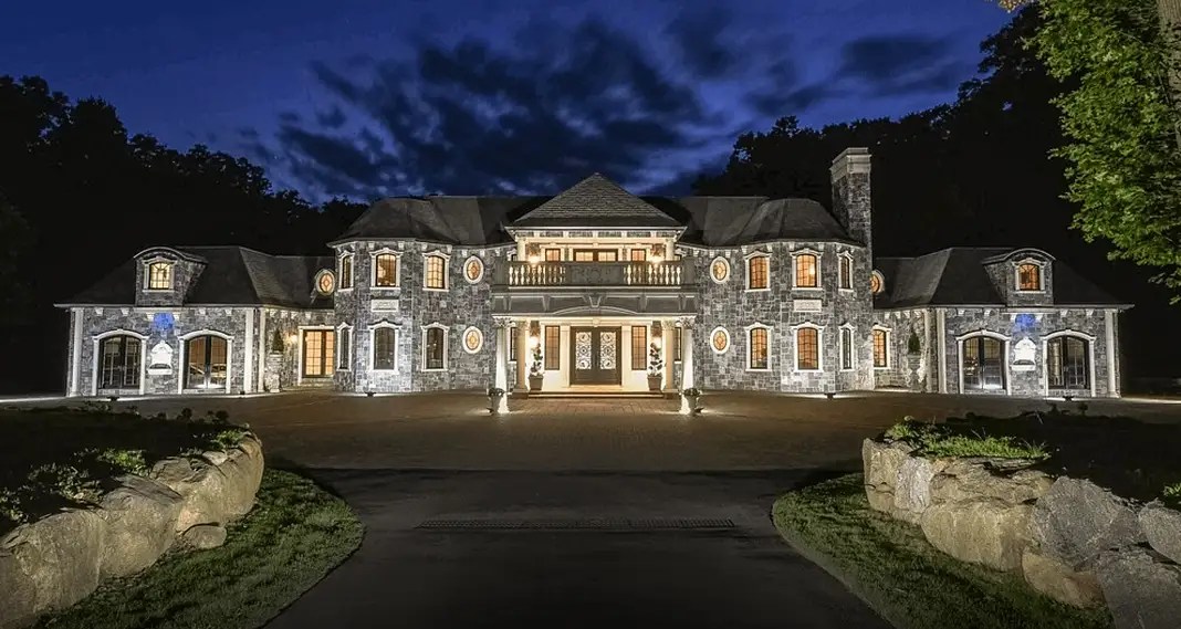 25,000 Square Foot Stone Home In Saddle River, New Jersey (FLOOR PLANS