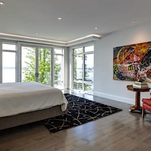 Newly Built Contemporary Style Waterfront Mansion In Ontario, Canada