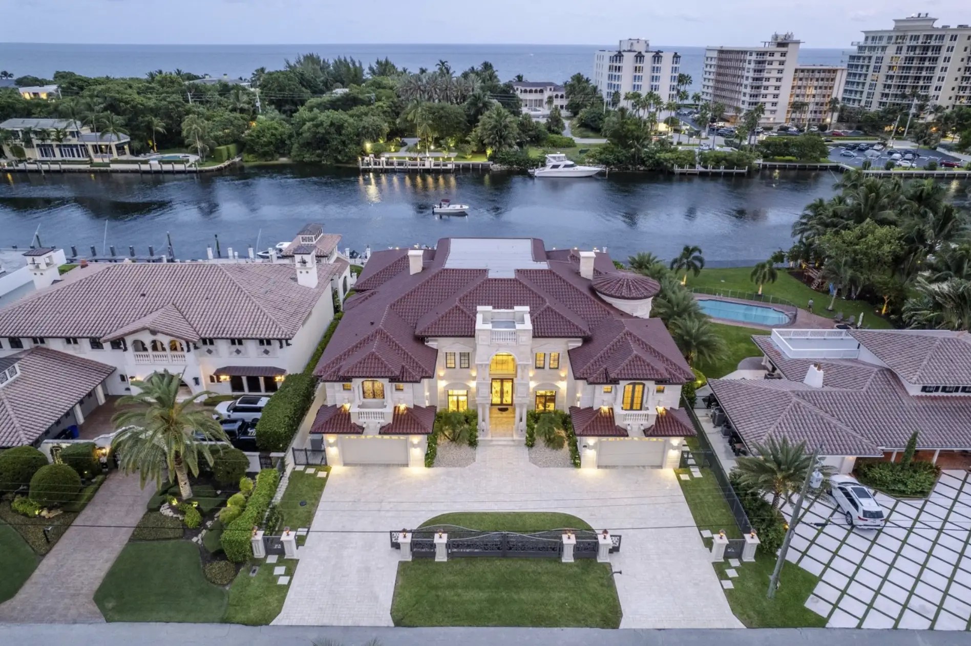 Lavish 13 Million Waterfront Home In Lighthouse Point, Florida (PHOTOS