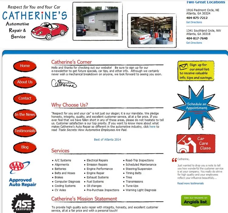catherines auto repair