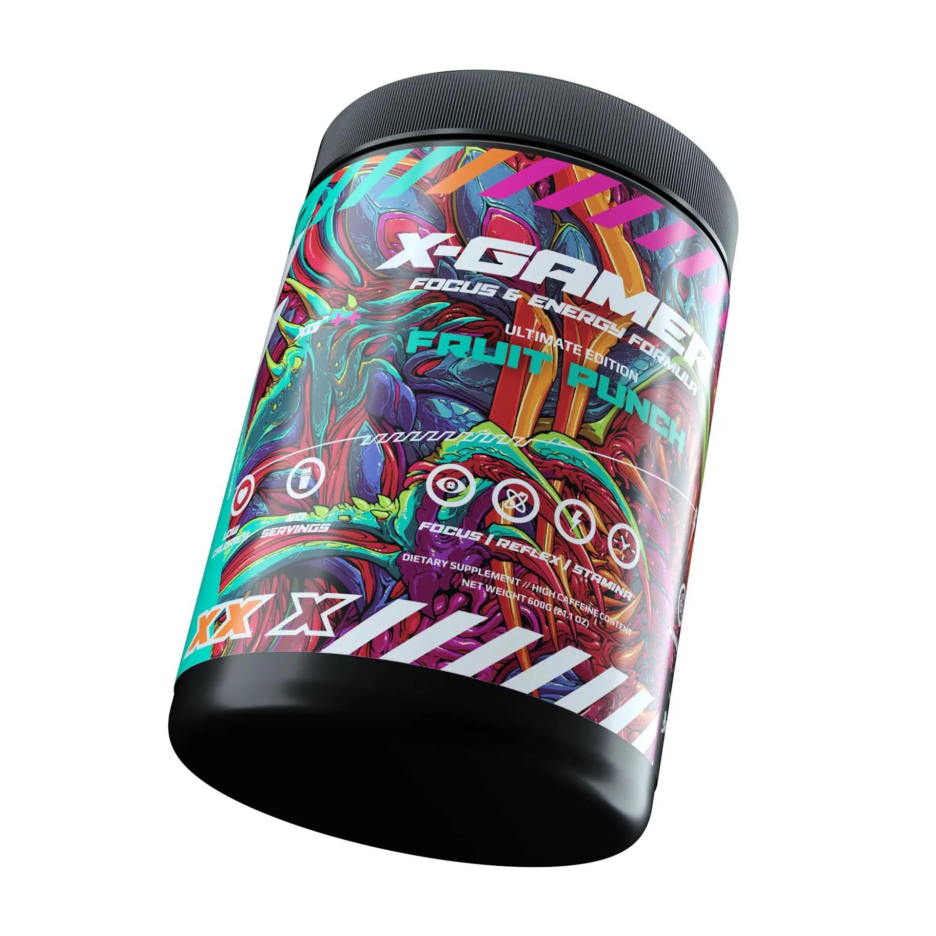 XGamer HydroBeast XTubz Fruit Punch 600 Gramm Energy Drink Pulver Snuffland.de Online Shop