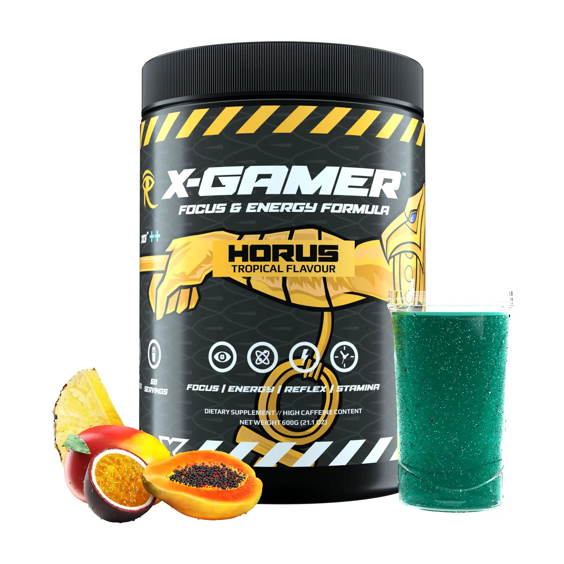 XGamer Horus XTubz Tropical 600 Gramm Energy Drink Pulver Snuffland.de Online Shop