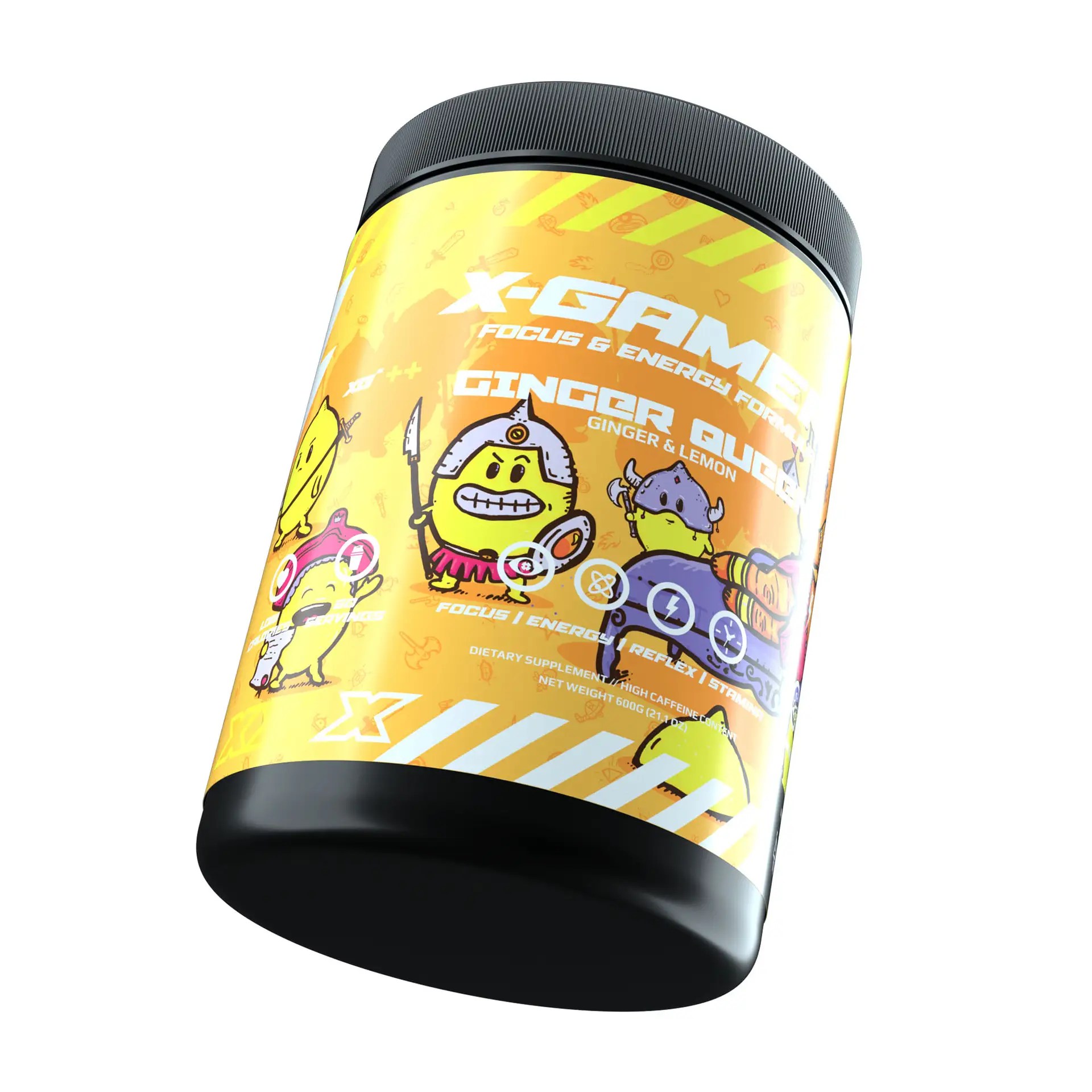 XGamer Ginger Queen XTubz Ingwer + Zitrone 600 Gramm Energy Drink Pulver Snuffland.de