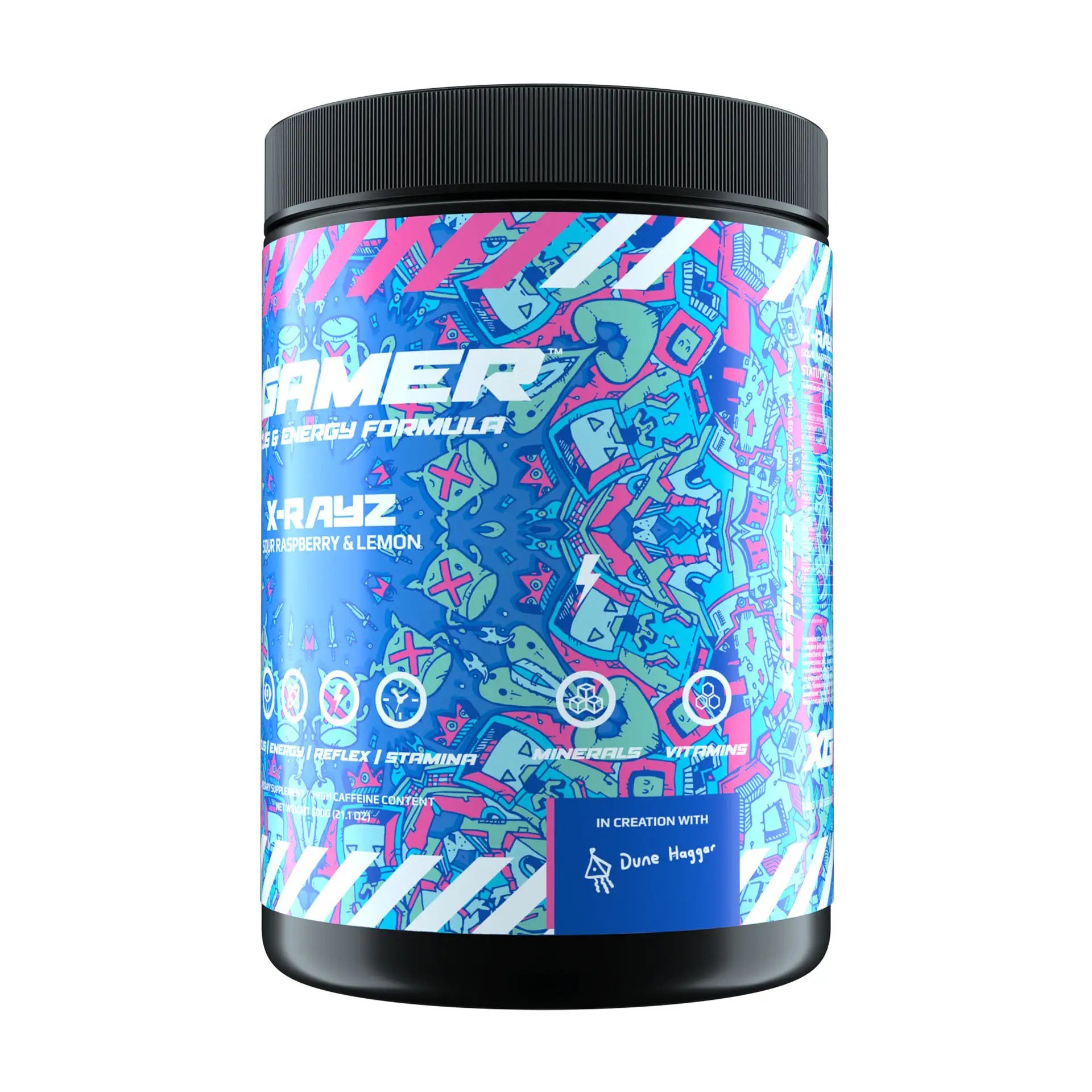 XGamer XRayz XTubz Himbeere + Zitrone 600 Gramm Energy Drink Pulver Snuffland.de