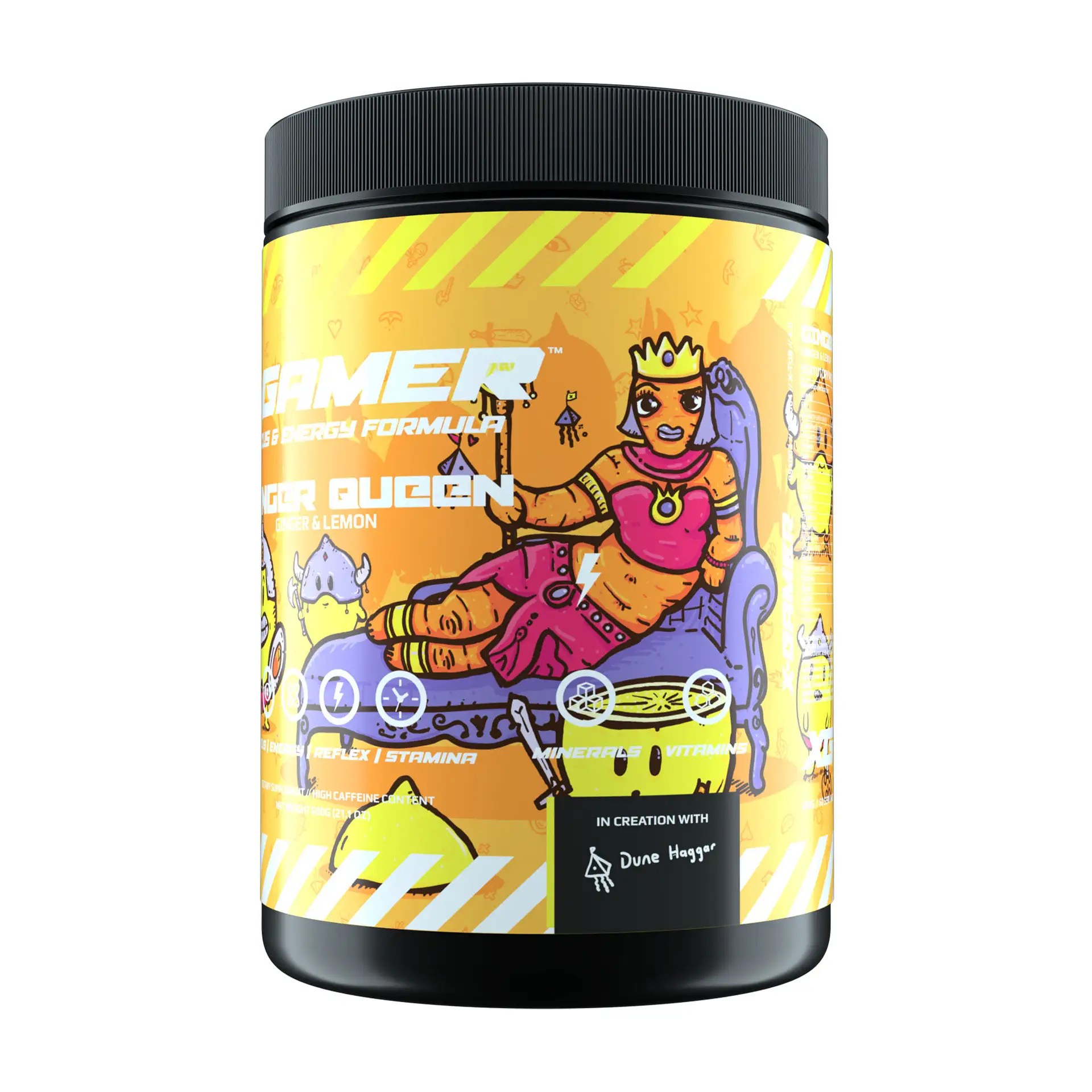 XGamer Ginger Queen XTubz Ingwer + Zitrone 600 Gramm Energy Drink Pulver Snuffland.de