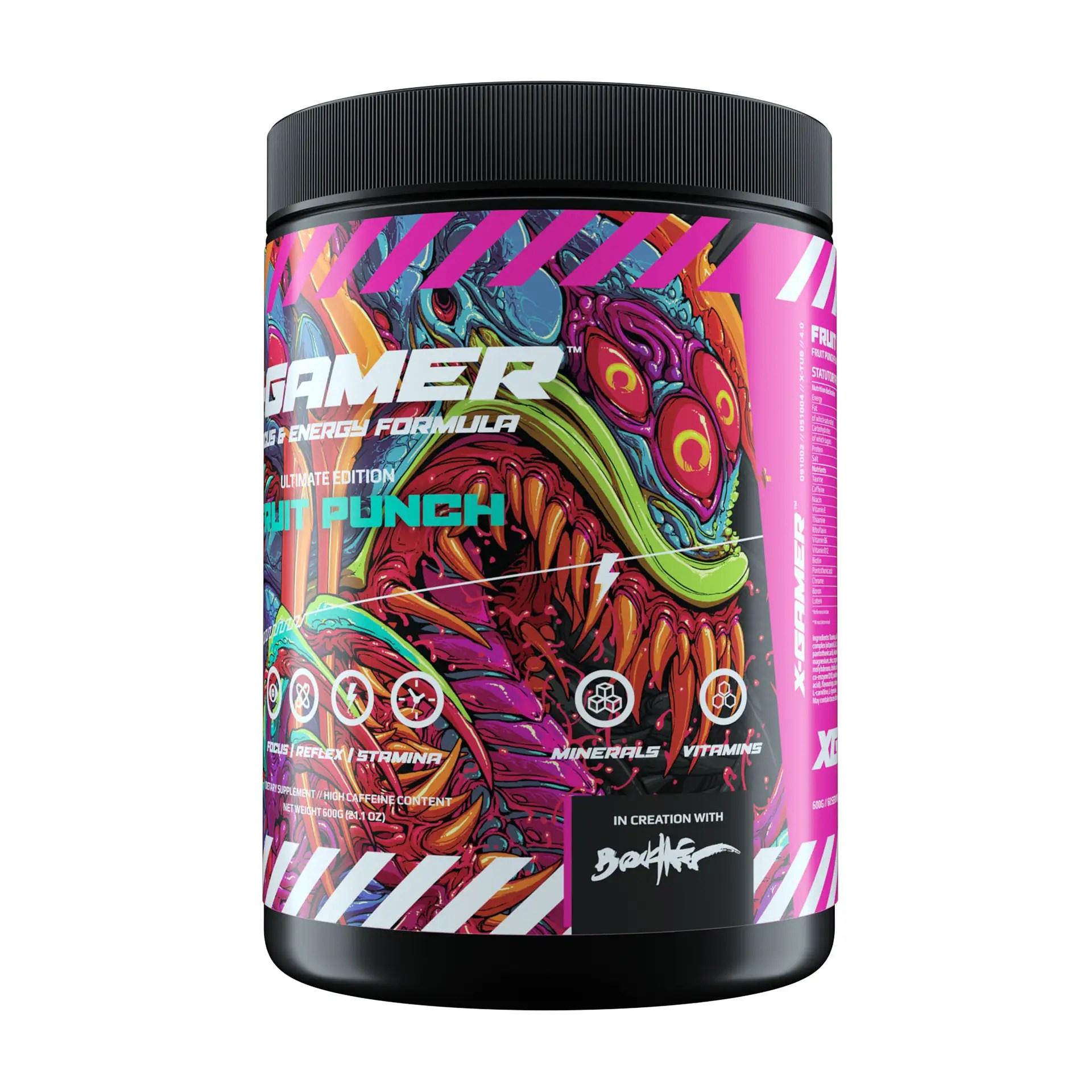 XGamer HydroBeast XTubz Fruit Punch 600 Gramm Energy Drink Pulver Snuffland.de Online Shop