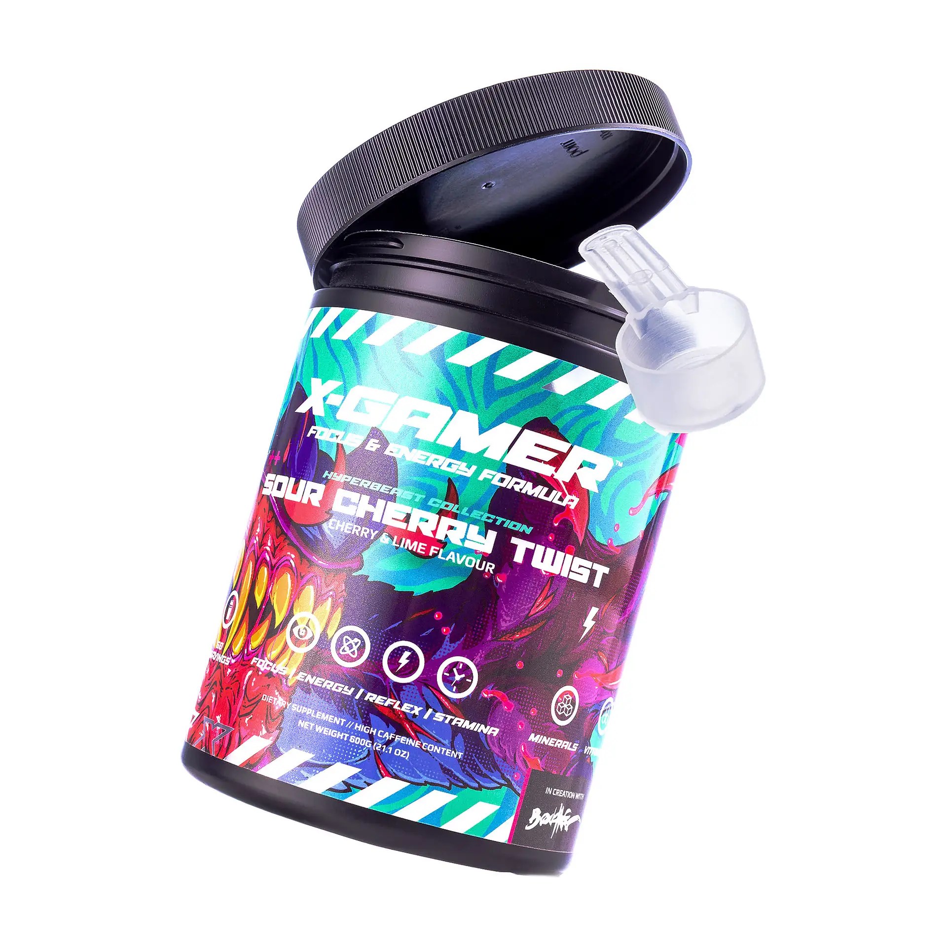 XGamer Sour Cherry Twist XTubz Kirsche + Limette 600 Gramm Energy Drink Pulver