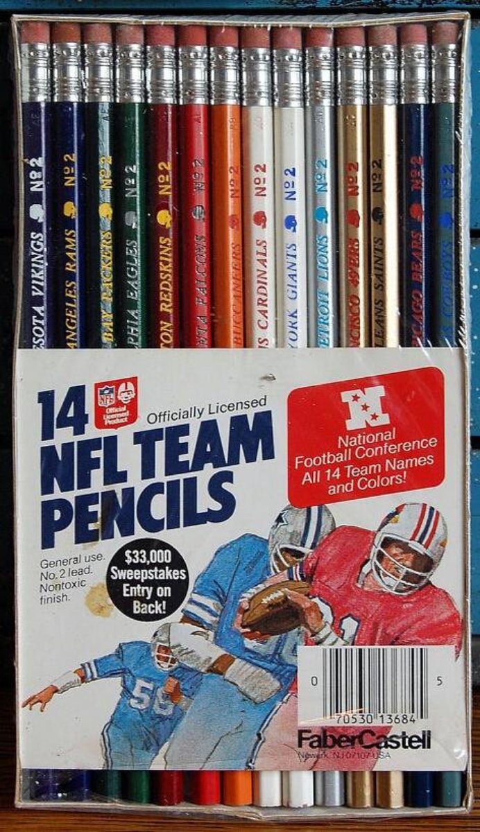 14 NFL TEAM PENCILS MLTSHP