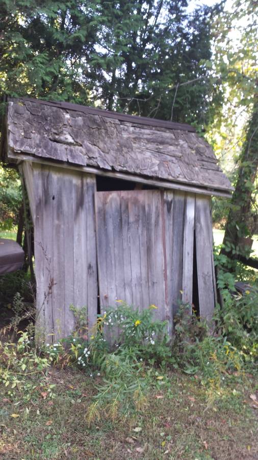 one outhouse for sale, slightly used MLTSHP