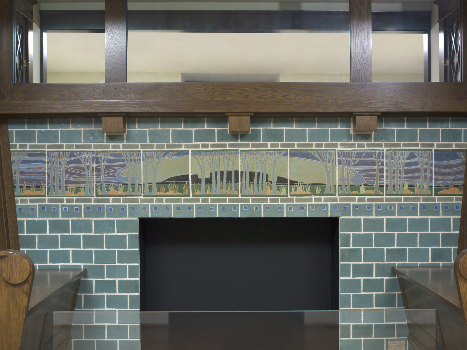 Fireplace Tiles, from the John J. Meacham House, by Frederick Hurten