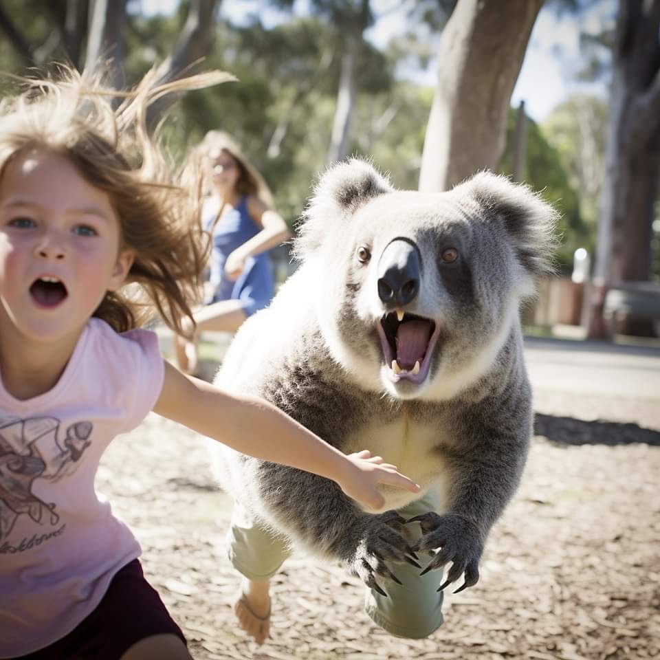 Drop bear attack captured! MLTSHP