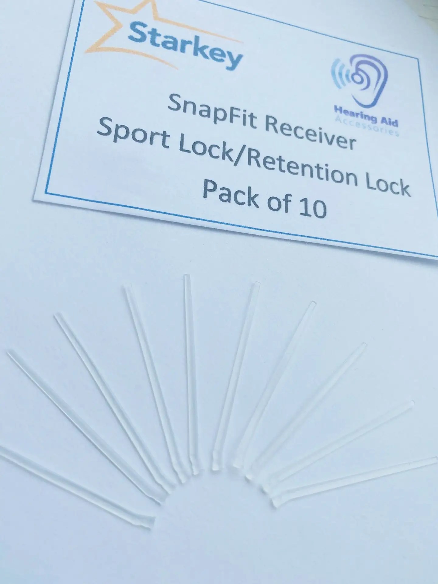 Starkey Sports Lock/Retention Locks - 10pack - Hearing Aid Accessory