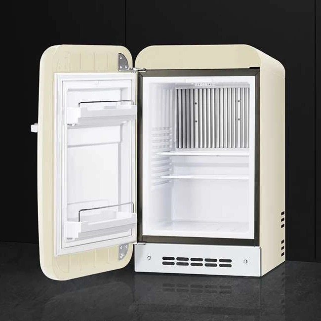 Smeg FAB5LPK 40cm Retro Mini Bar Fridge Left Hand Hinge PINK