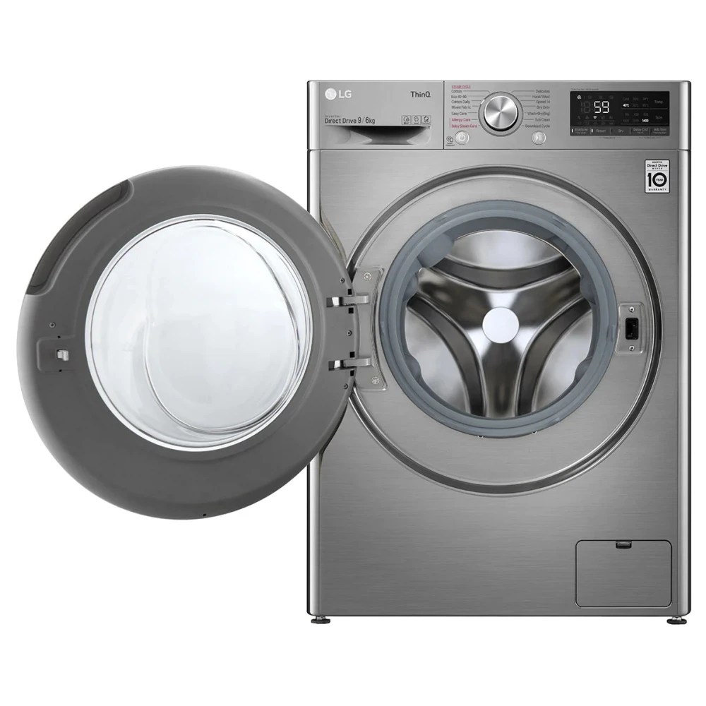 LG FWV696SSE 9kg/6kg Direct Drive Steam Washer Dryer GRAPHITE