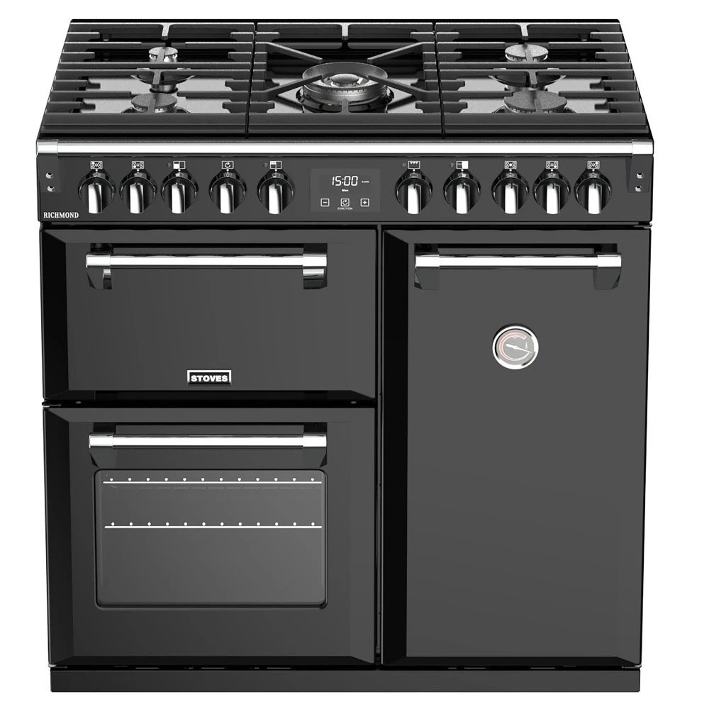 Stoves RICHMOND S900DFBK 4435 Richmond 90cm Dual Fuel Range Cooker