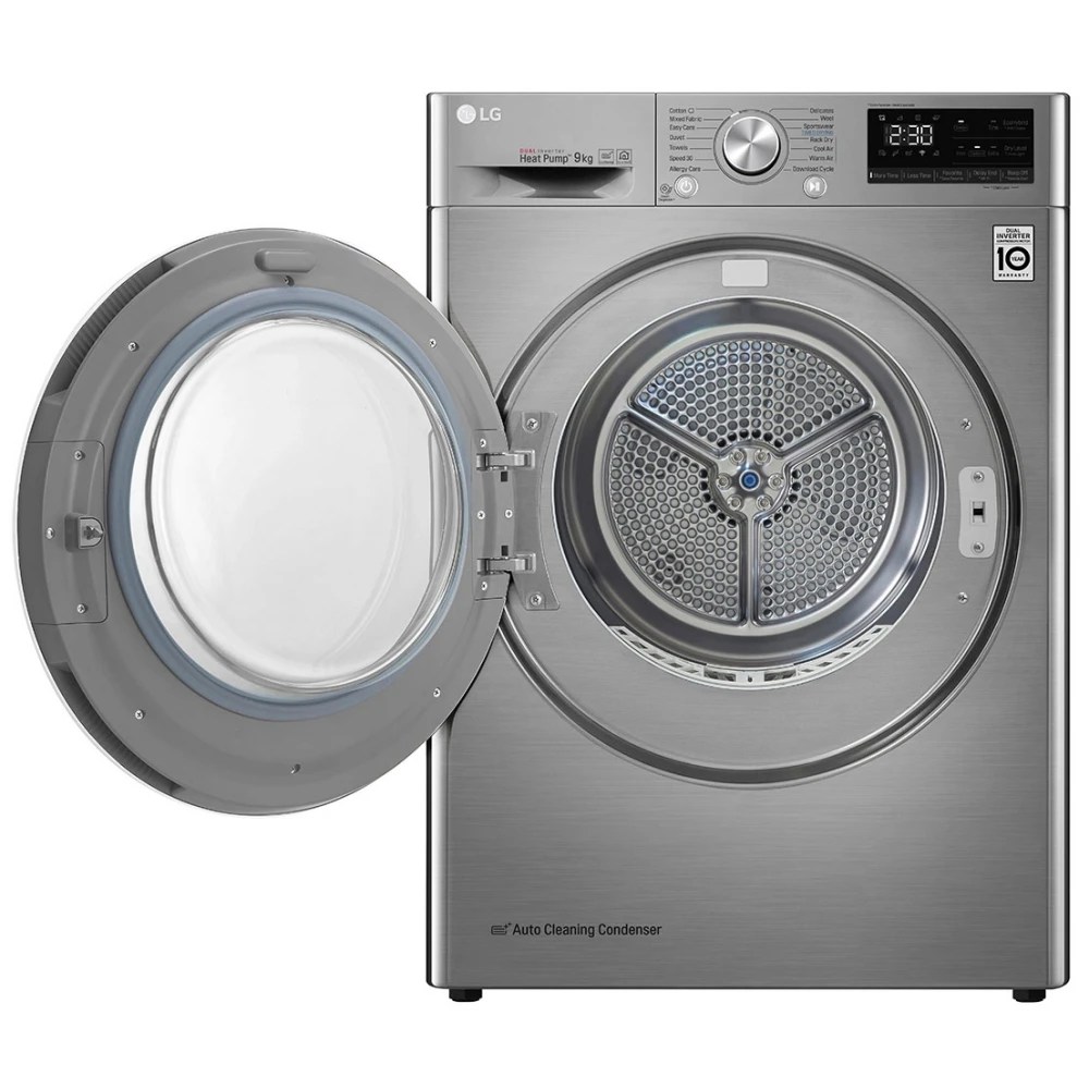 LG FDV909S 9kg Heat Pump Condenser Tumble Dryer GRAPHITE Appliance City