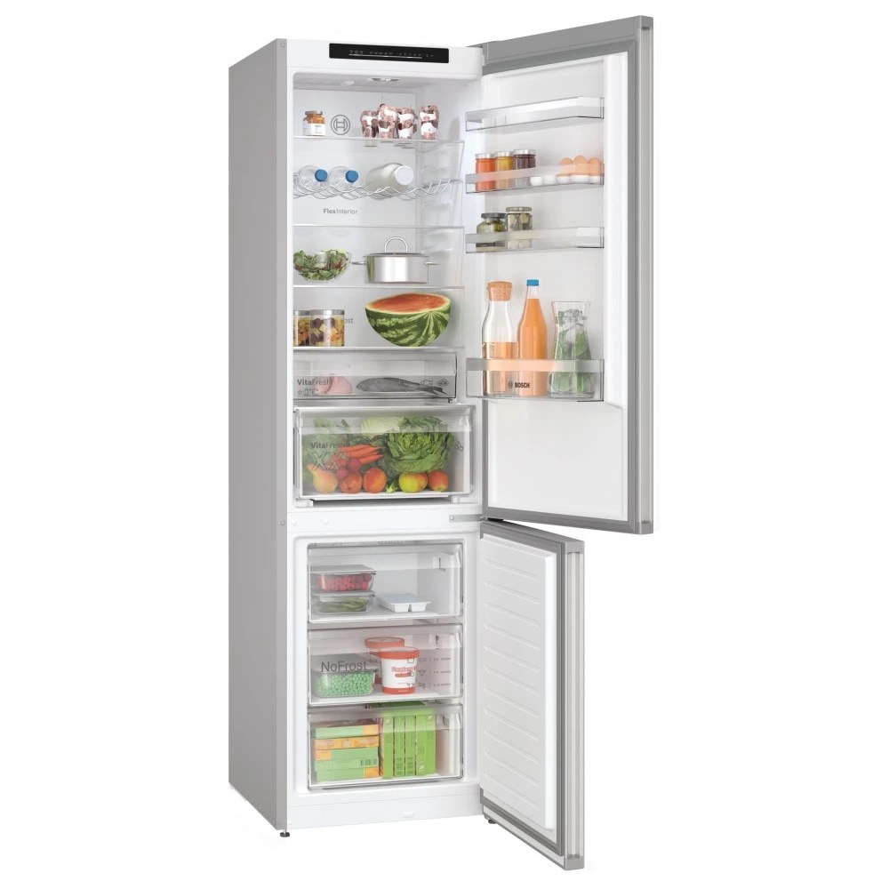 Bosch KGN392LDFG 60cm Series 4 Frost Free Fridge Freezer SILVER Appliance City