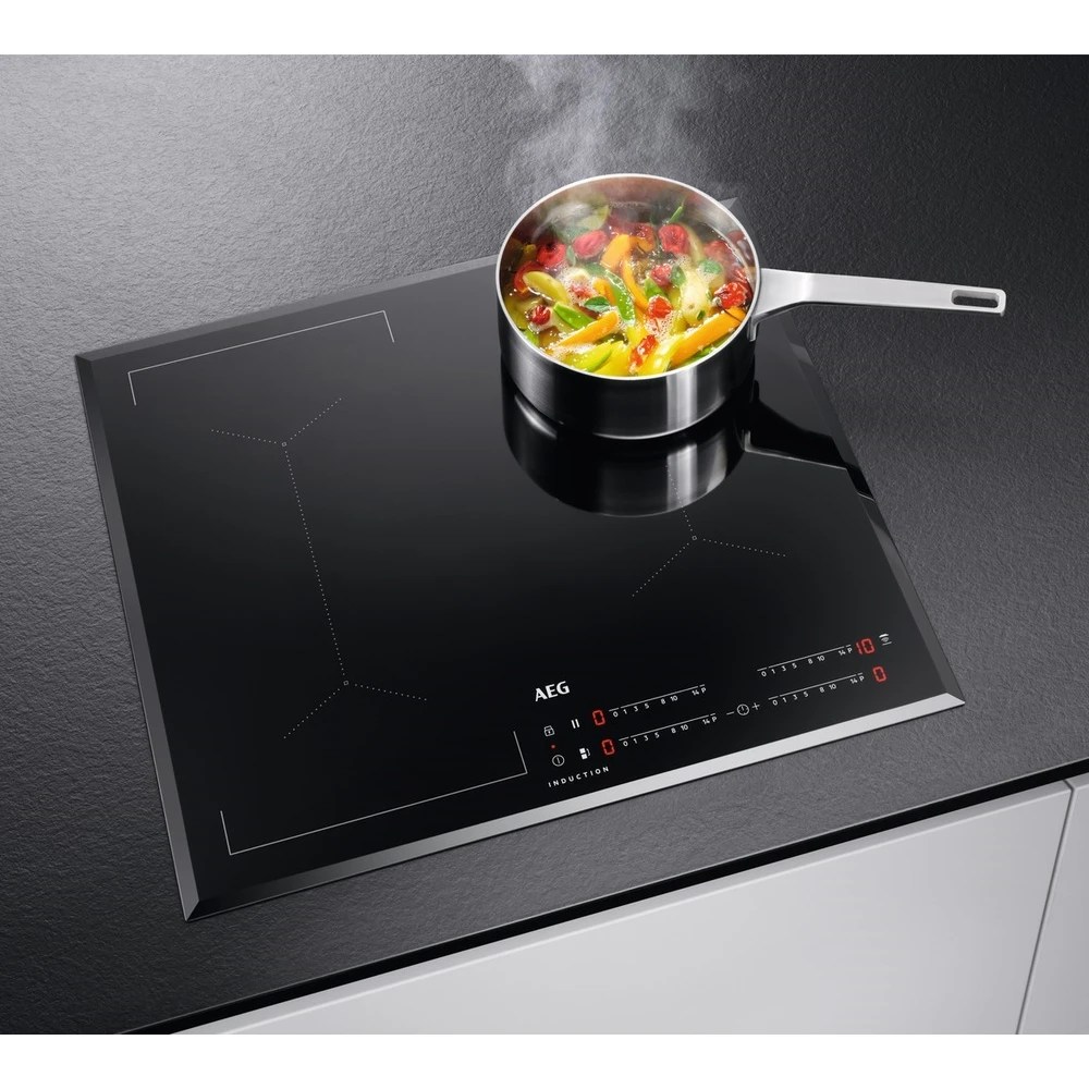 AEG IKE64441FB 60cm 4 Zone Hob2Hood MaxiSense Induction Hob BLACK
