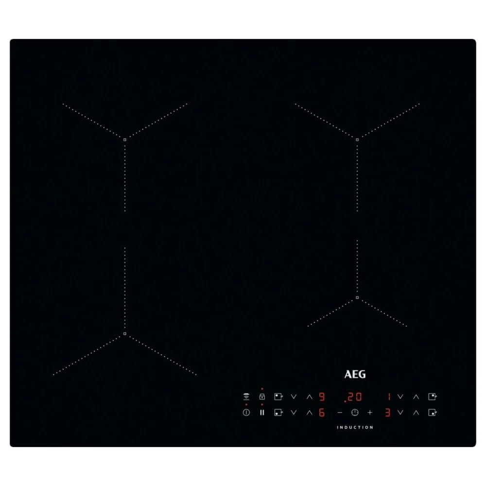 AEG ILB64334CB 60cm 4 Zone Hob2Hood Induction Hob 13 Amp BLACK