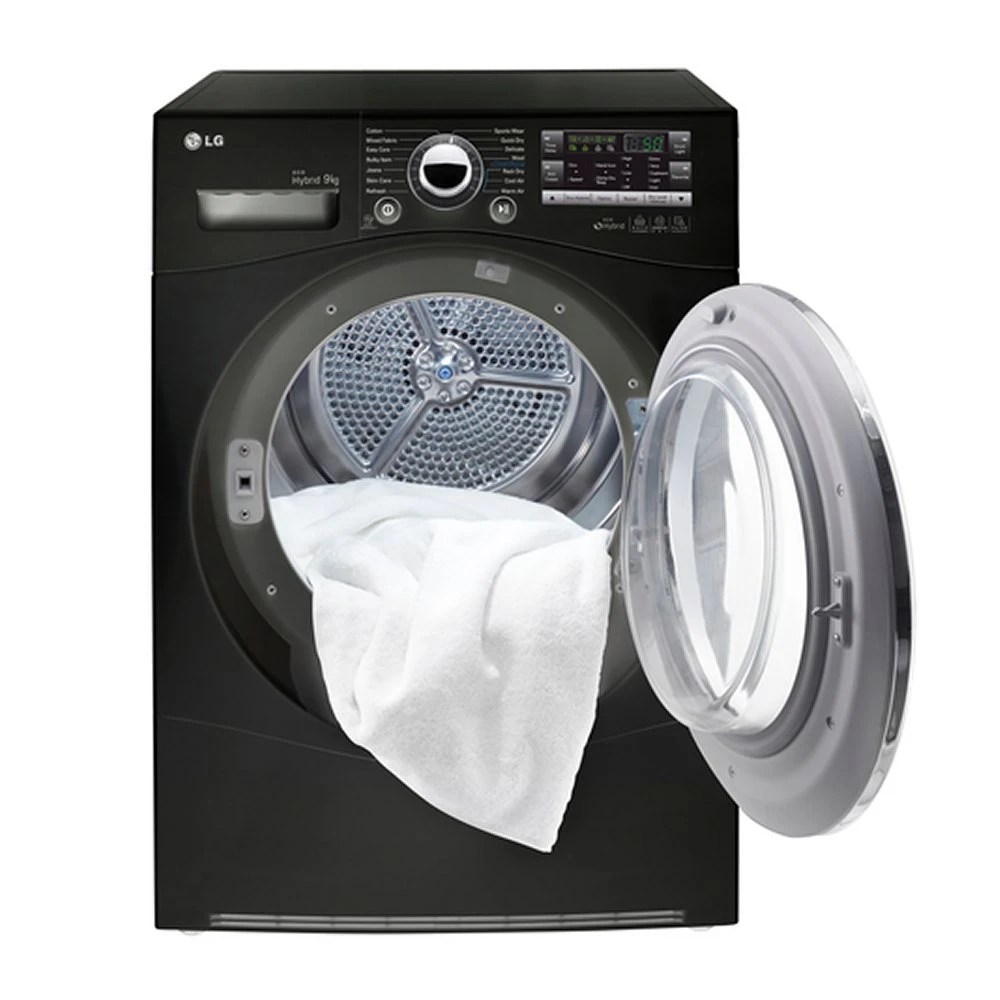 LG RC9055BP2Z 9kg Heat Pump Condenser Tumble Dryer BLACK Appliance City