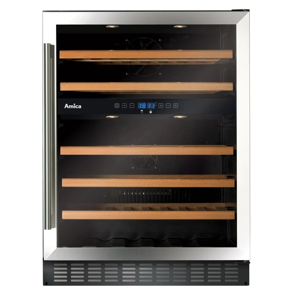 Amica AWC601SS 60cm Freestanding Under Counter Wine Cooler STAINLESS