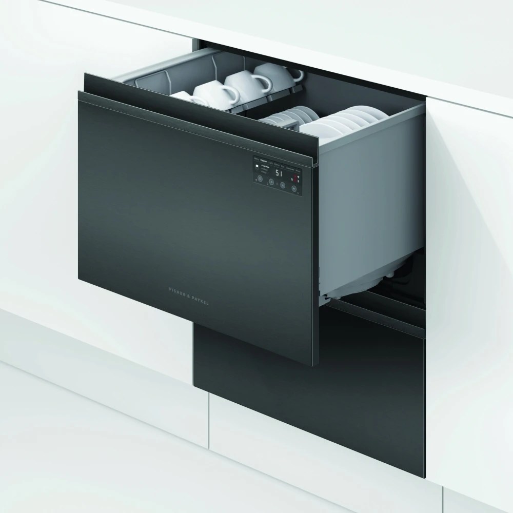 Fisher Paykel DD60D2HNB9 Double Dishdrawer With Recessed Handles