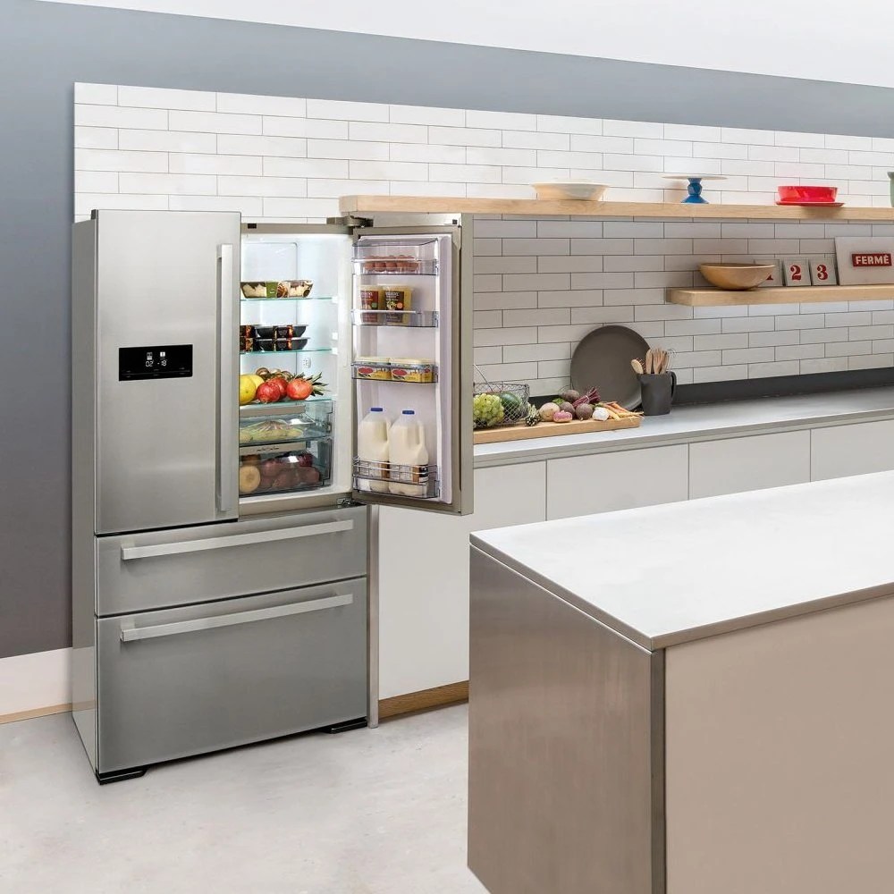 Caple CAFF41 French Style Fridge Freezer Non Ice & Water STAINLESS