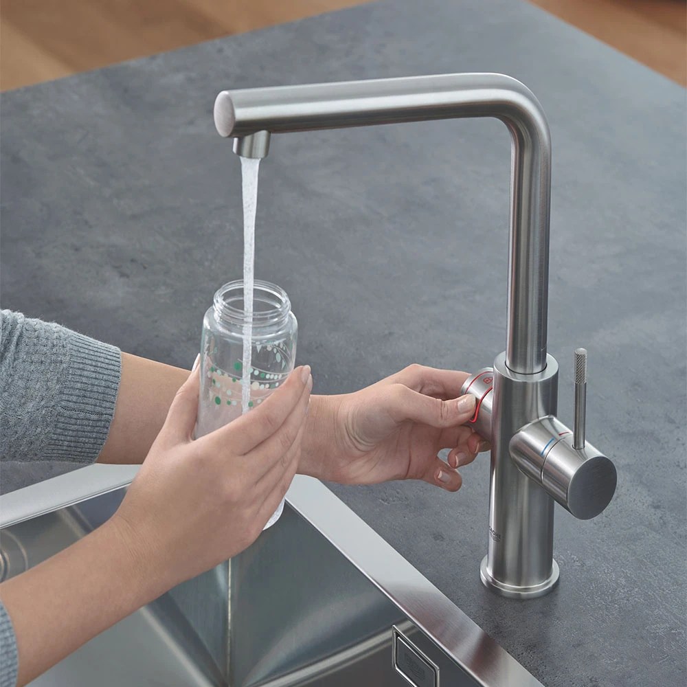 Grohe 30341DC1 Red Duo Instant Boiling Water Tap and M Size Boiler