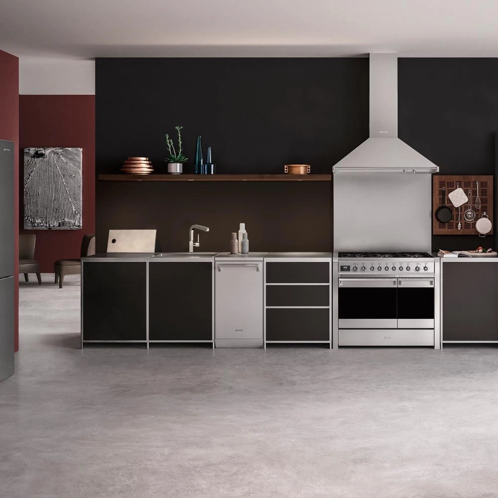 Smeg A281 100cm 'Opera' Dual Fuel Range Cooker STAINLESS STEEL