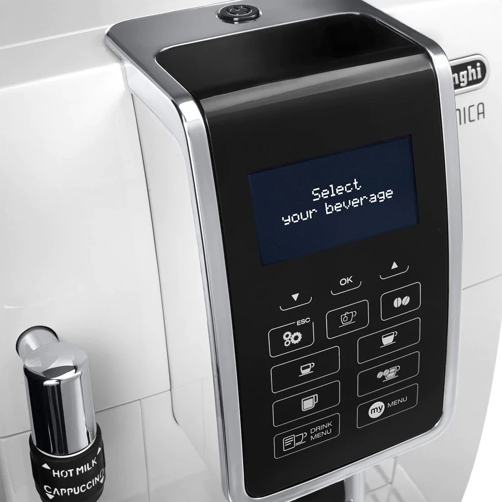 Delonghi ECAM350.35W Dinamica Bean to Cup Fully Automatic Freestanding